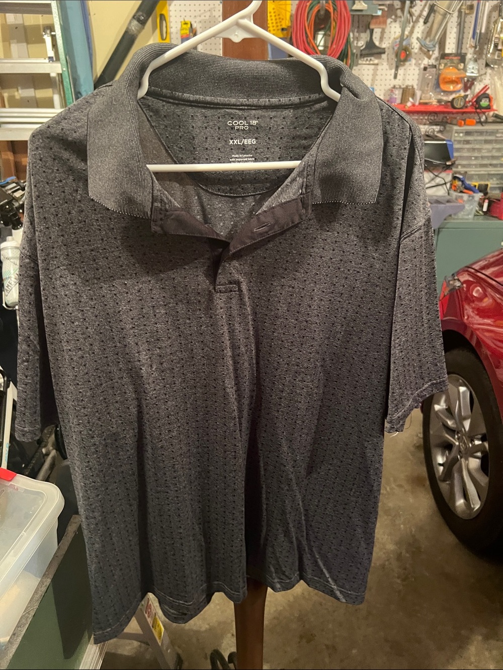 Cool 18 Pro Men's Gray Performance Polo
